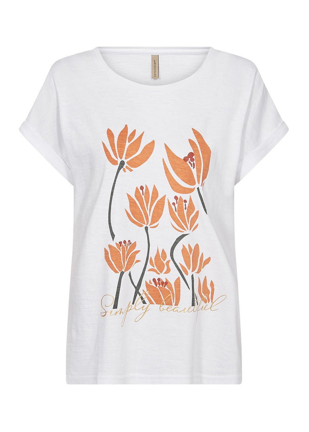 T-shirt Babette, koral