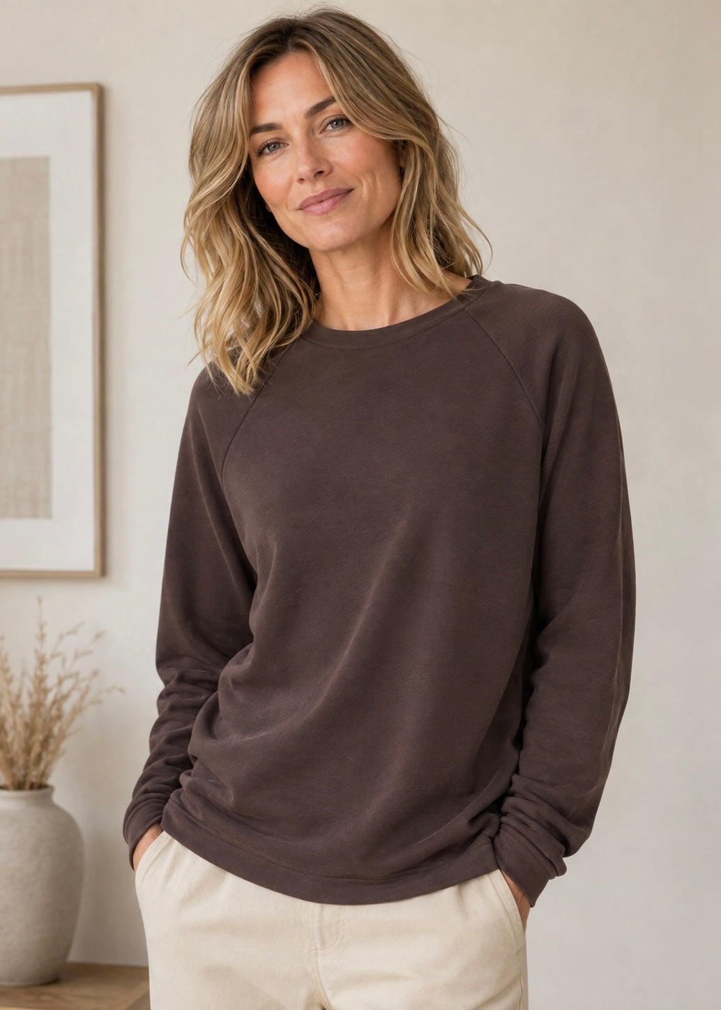 Blusa Pusti, brún