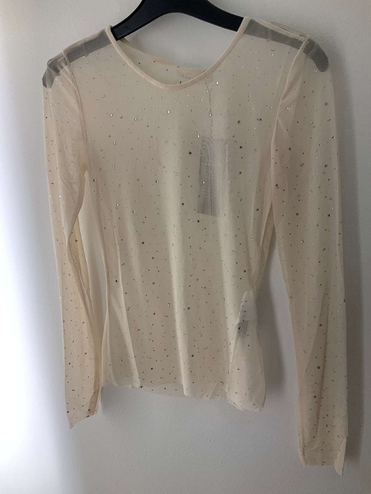 Blusa Stinna, ráhvít við glimmur