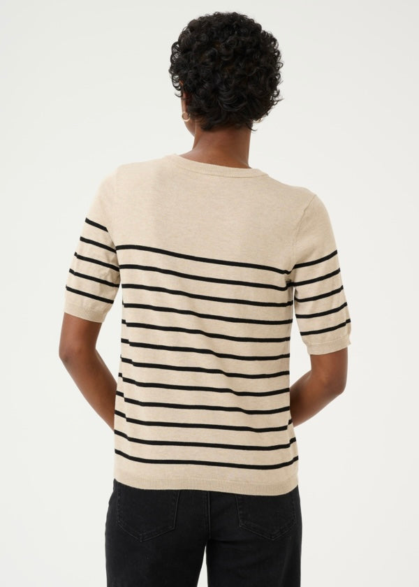 Blusa Lizza, sand/svørt