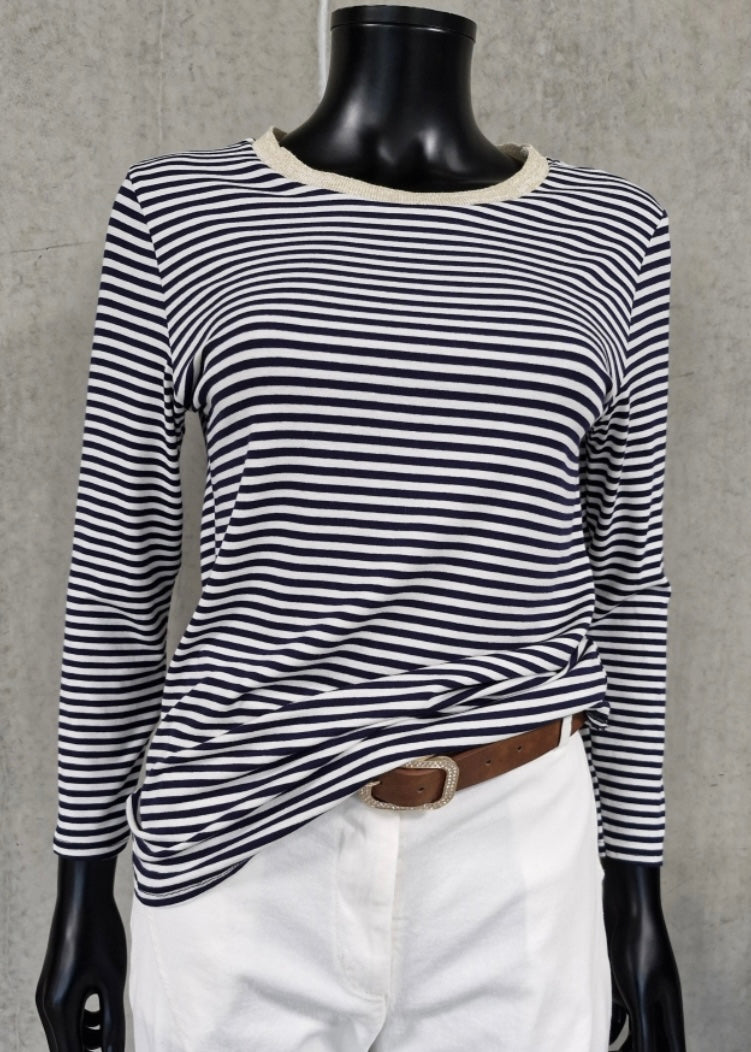 Blusa 26933, stríput myrkablá