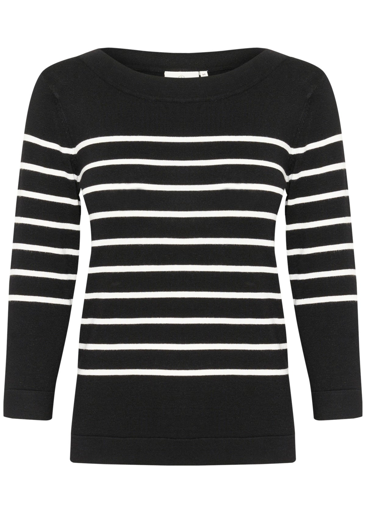 Blusa Lizza, svørt við hvítum strípum