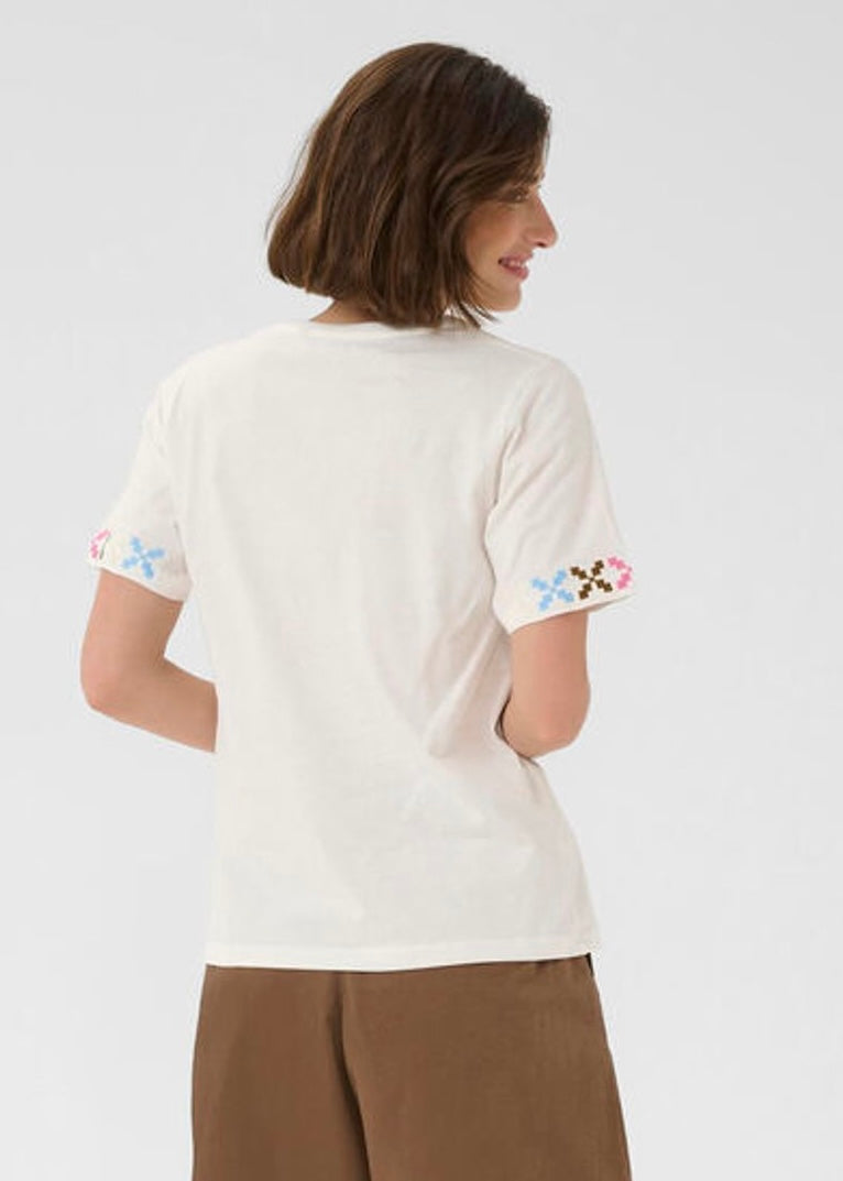 T-shirt Bama Amora, hvít