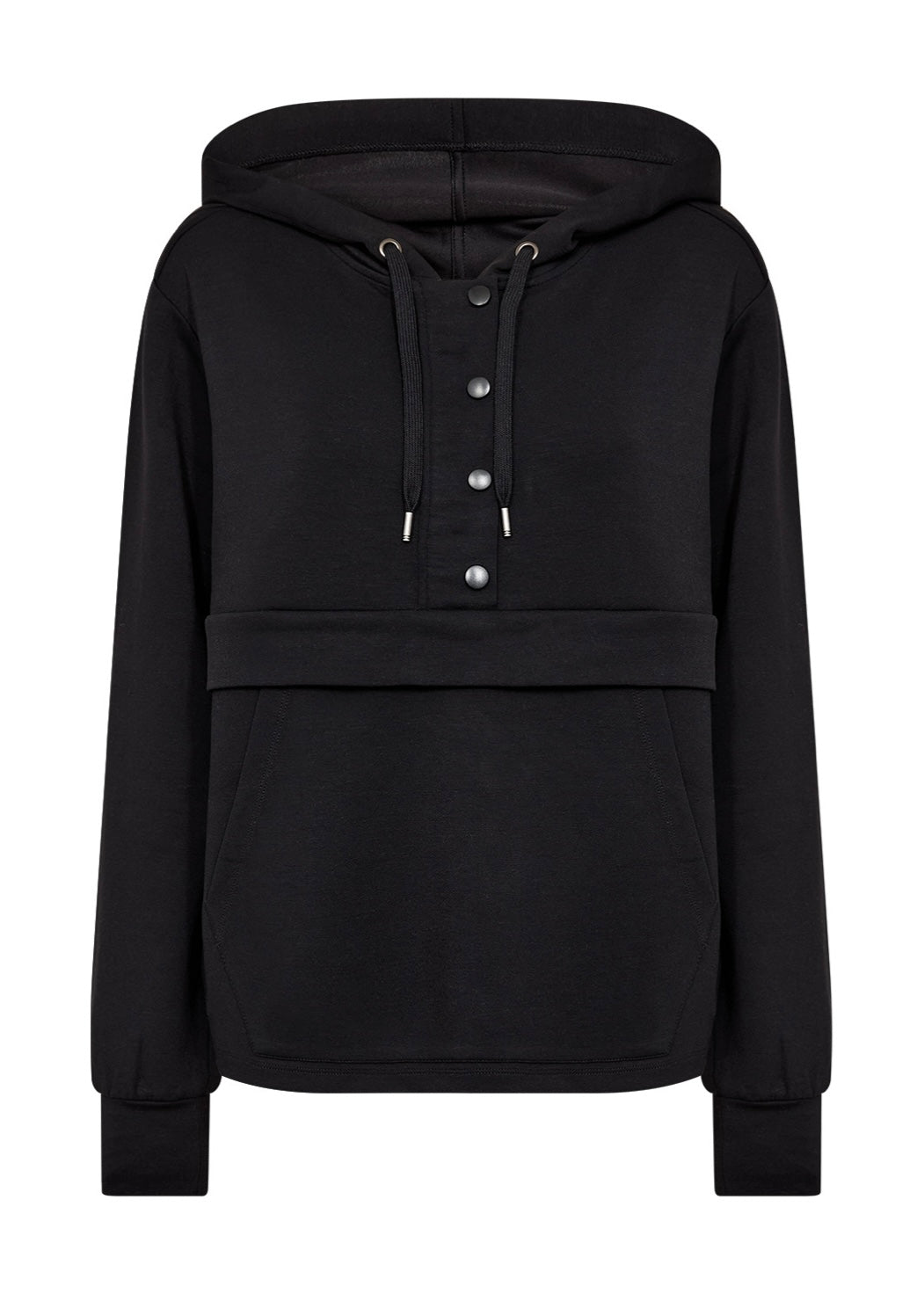 Blusa Banu 263 v/hettu, svørt