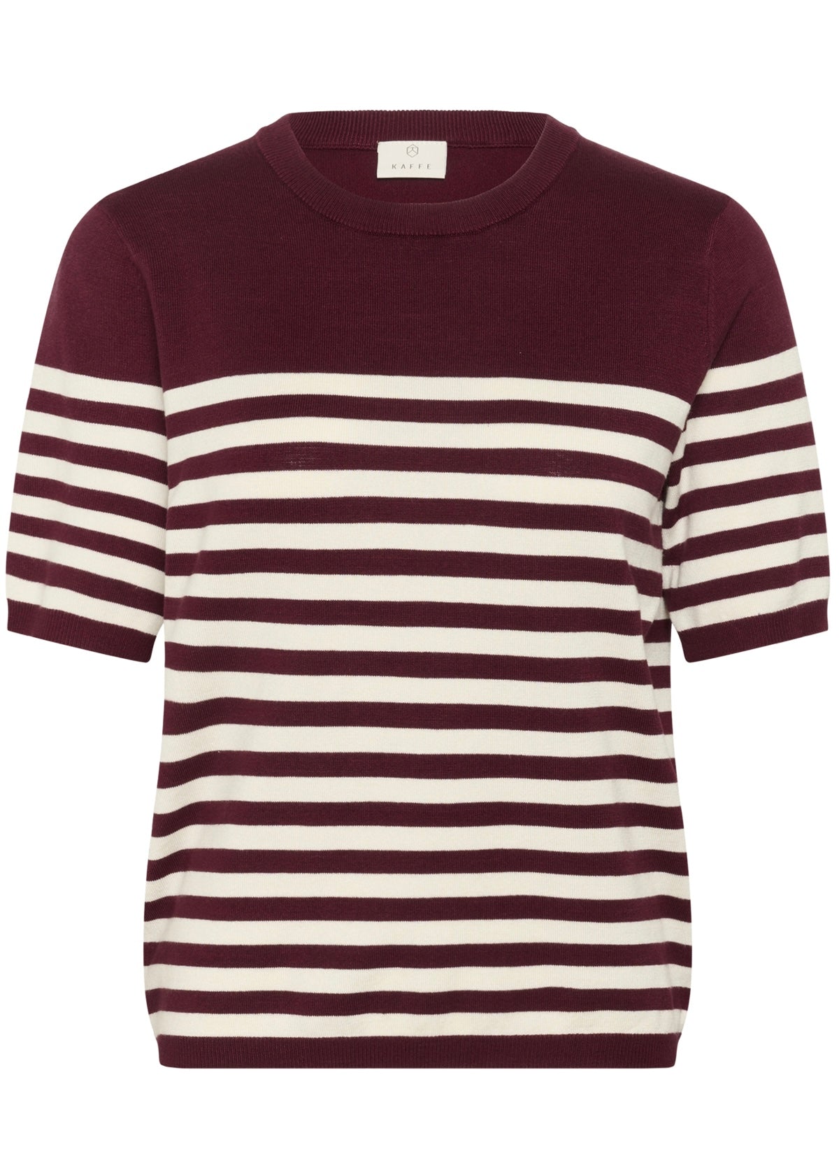 Blusa Lizza, myrkareyð v/strípum