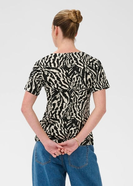 Blusa Bella, svørt/hvít