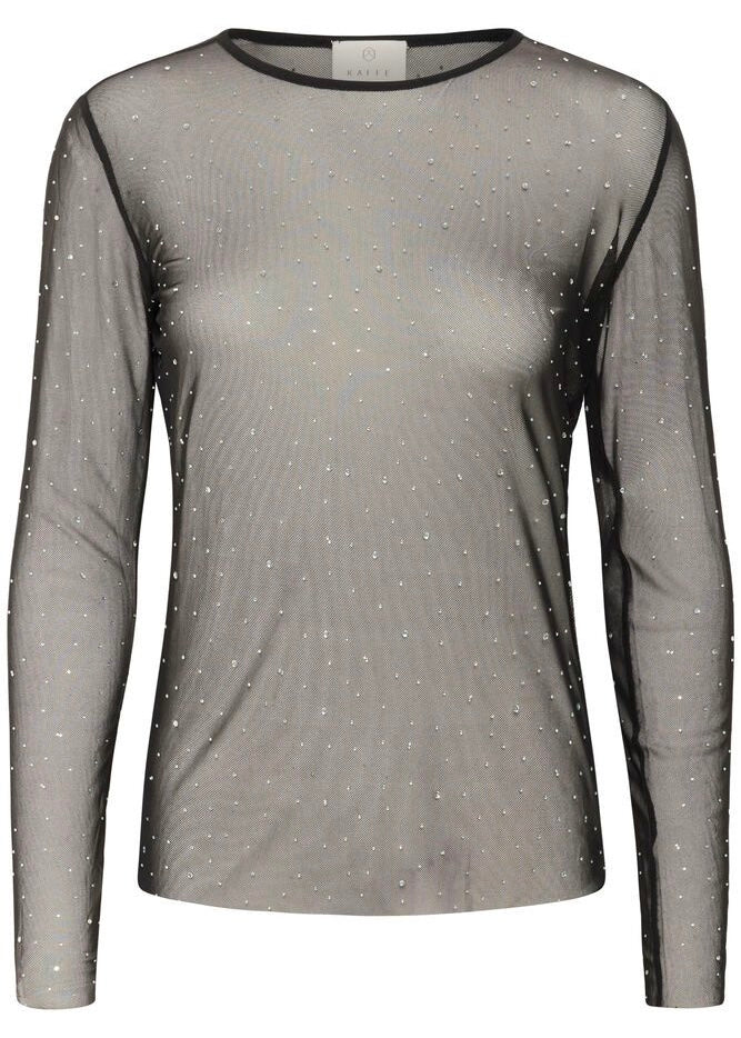 Blusa Stinna, svørt við glimmur