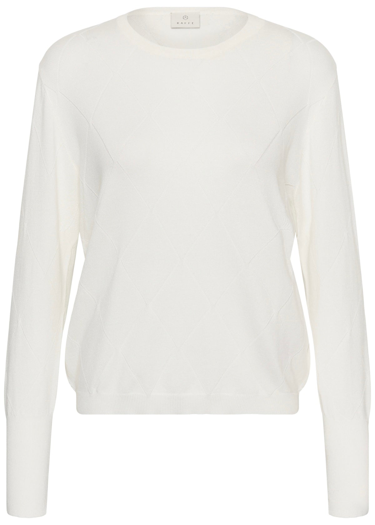 Blusa Lizza Argyle, ráhvít