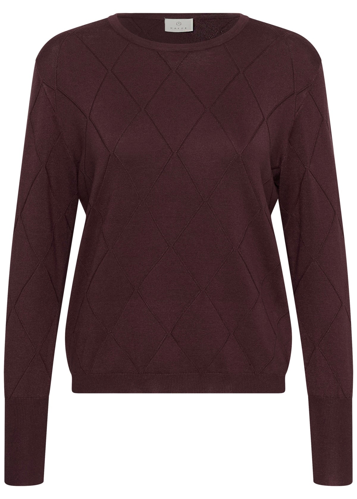 Blusa Lizza Argyle, myrkareyð