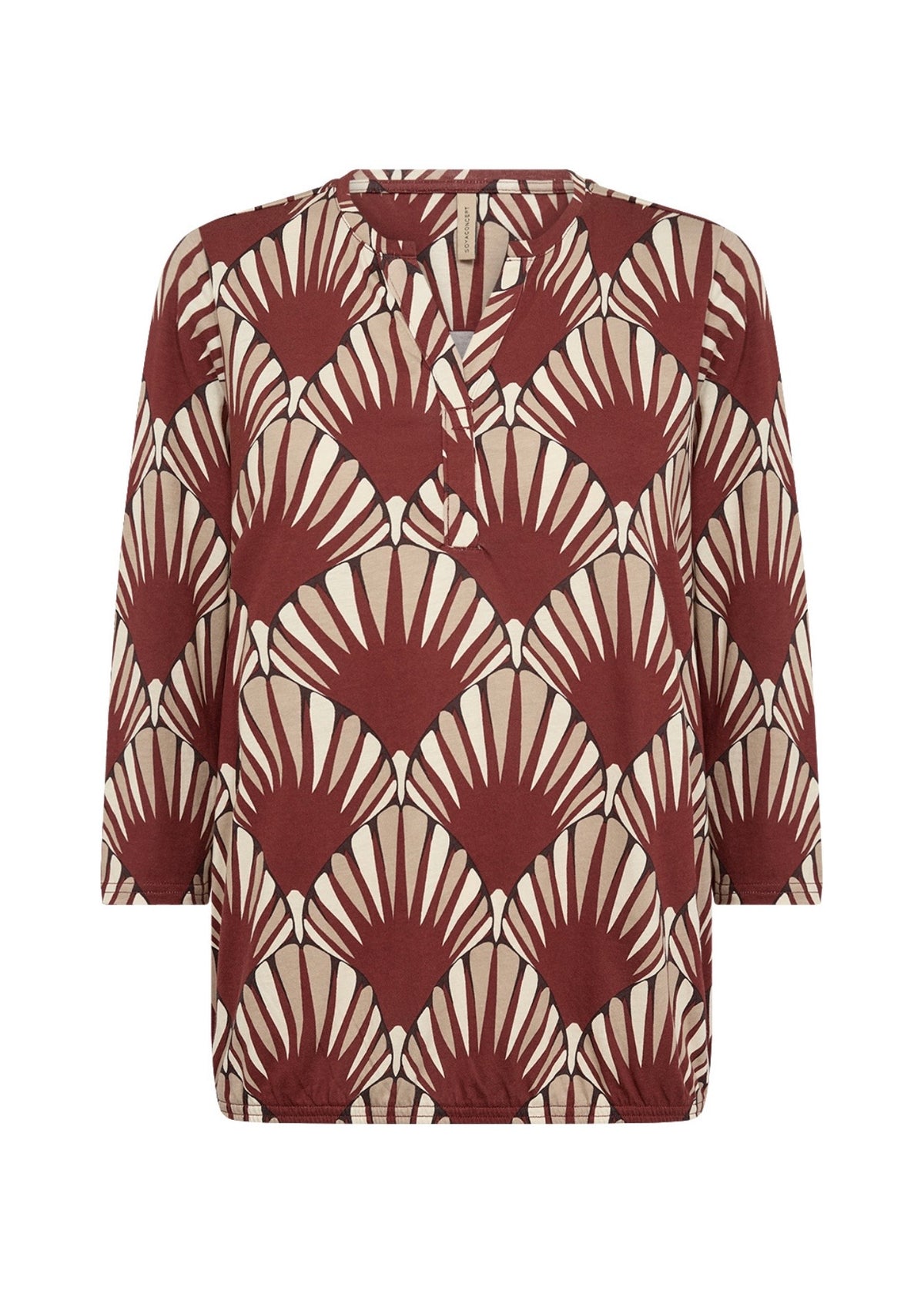 Blusa Felicity 555, myrkareyð 3/4 ermar