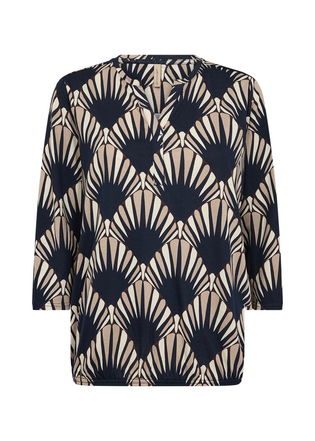 Blusa Felicity 555, svørt 3/4 ermar