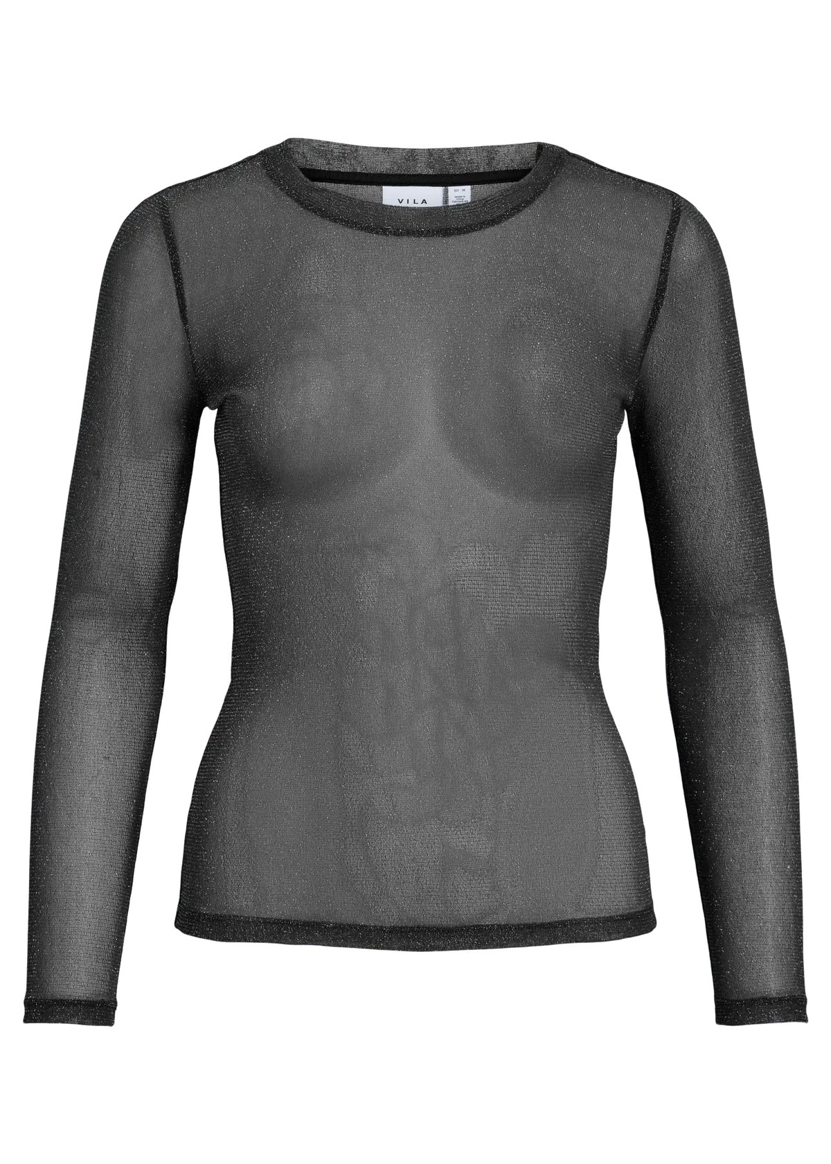 Blusa Dinara mesh, svørt