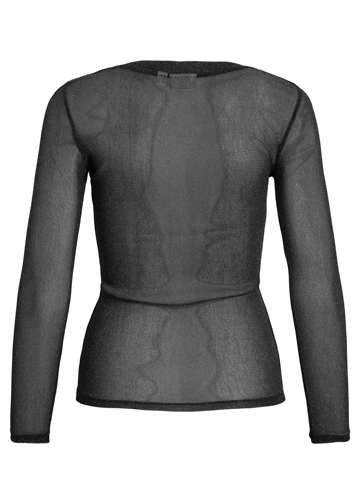 Blusa Dinara mesh, svørt