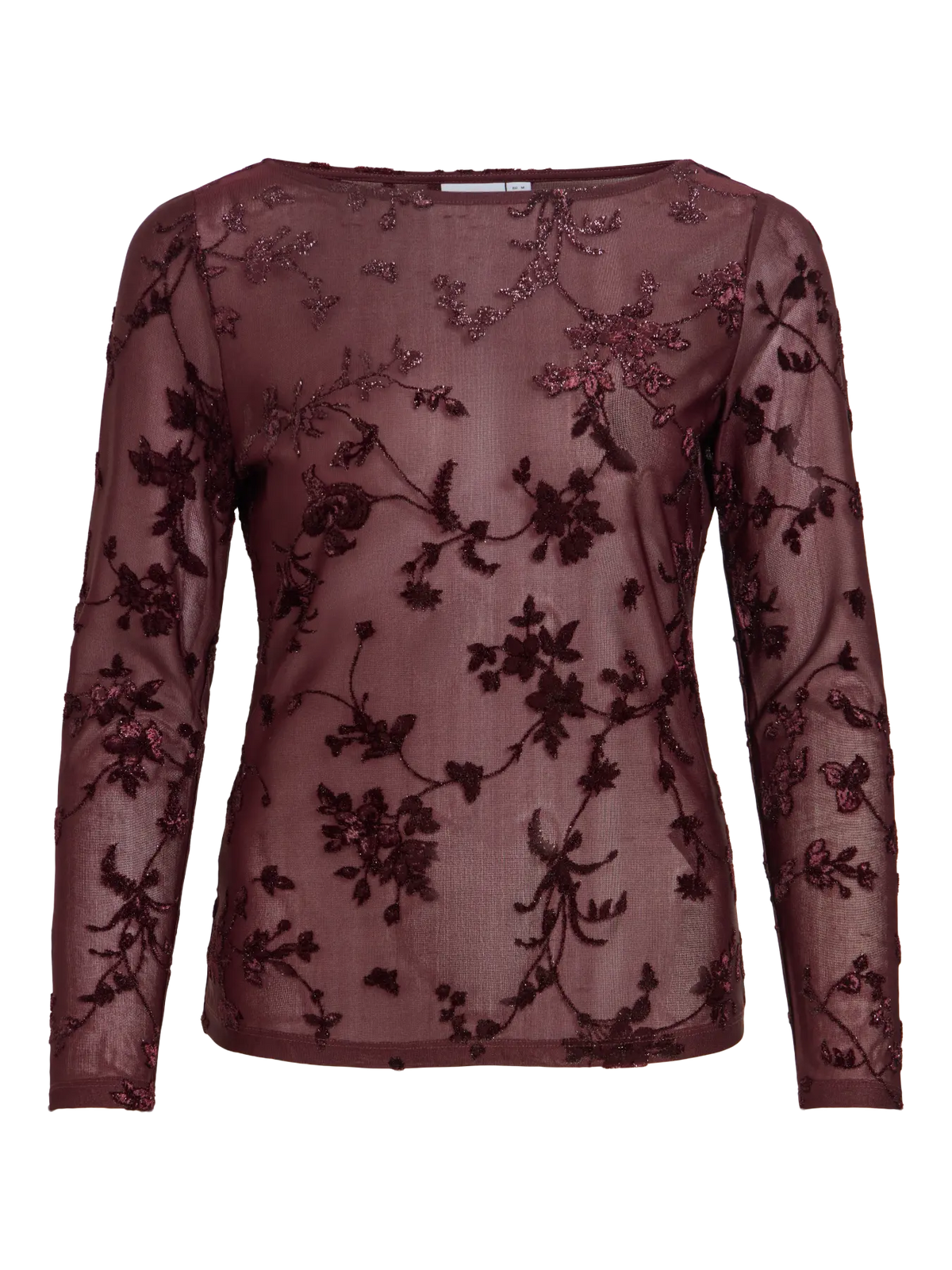 Blusa Miranda mesh, myrkareyð