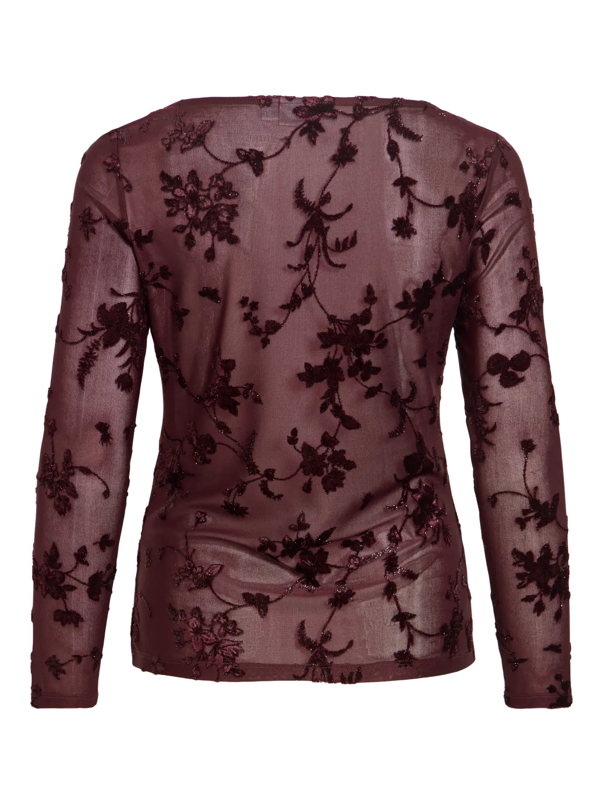Blusa Miranda mesh, myrkareyð